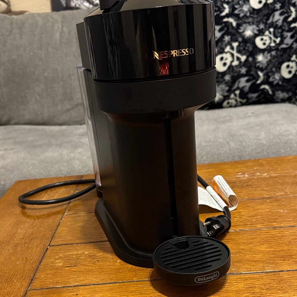 Nespresso Glossy Black Coffee Maker
